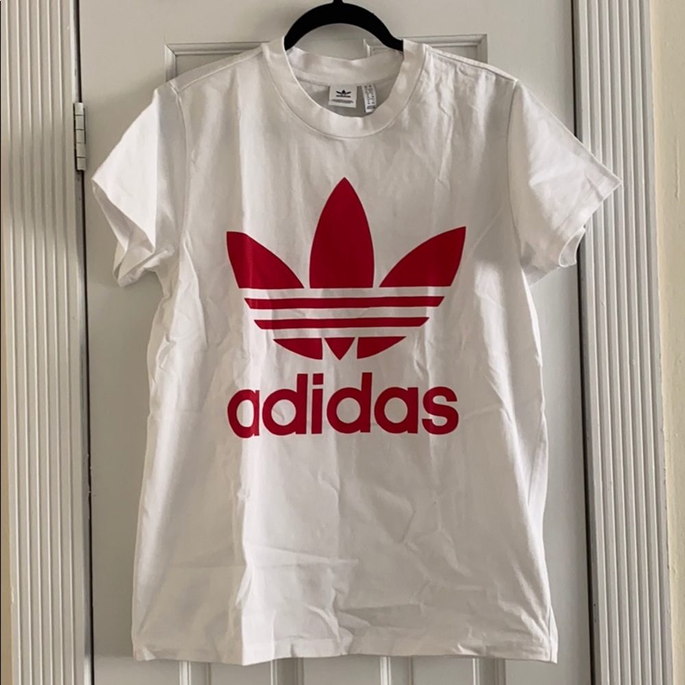 Great oversized adidas tunic with red logo